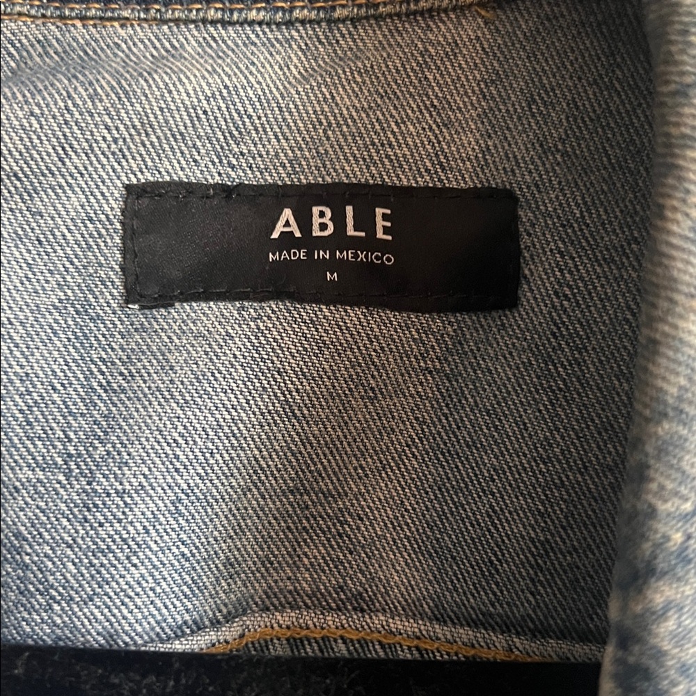 Able Distressed Denim Jacket - image 2